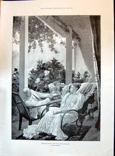 Old print 1896 dolce far - 1896,