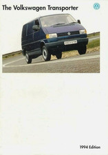 Volkswagen Transporter 1993-1994 UK Market Brochure Van, Double Cab, Syncro