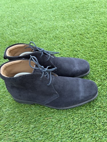 Black suede henley dessert - suede,