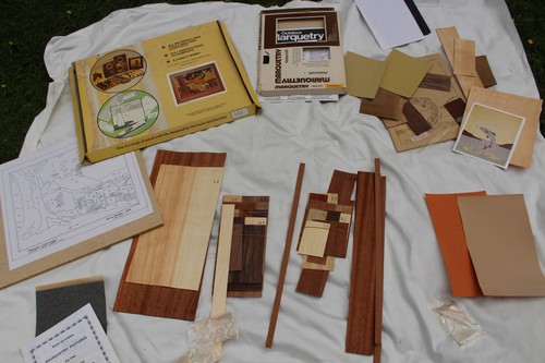 Marquetry craft kits open - 2, x