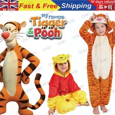 2026⭐Kids Pyjamas Tigger Winnie Cartoon Animal Sleepwear Party Costume Bathrobe
