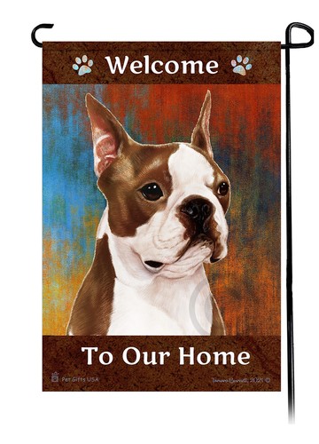 Boston terrier welcome our - to,