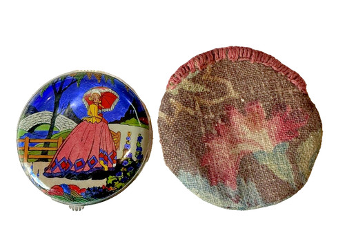 Powder compact gwenda art - powder, deco