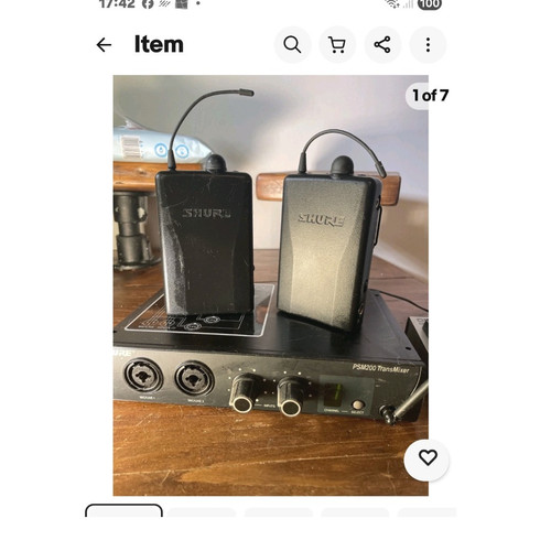 Shure psm200 wireless uhf - psm200,