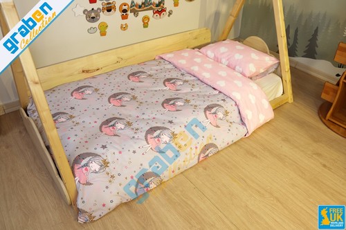Single bedding set printed - single,