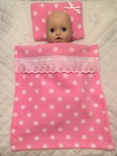 Pink Polka Dot Blanket and