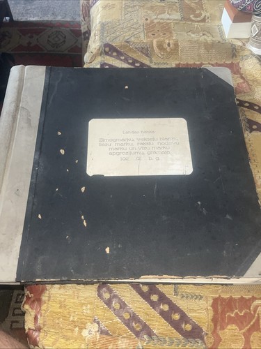 Vintage latvia bank ledger - latvia,