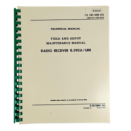 Technical manual field - manual, depot