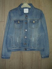 NEXT Girls Blue Wash Worn Look