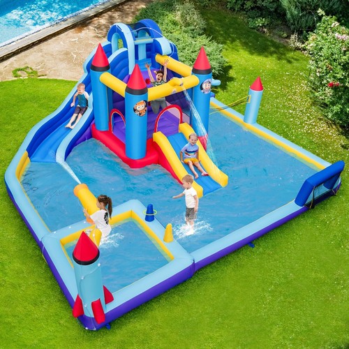 Bouncy castle water park - bouncy,