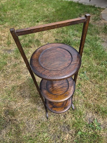 Antique oak tier folding - antique,