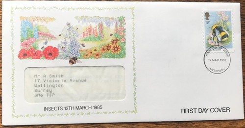 Fdc 1985 17p insect - 1985,