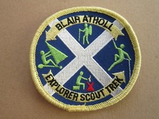 Blair Atholl Explorer Scout Trek Cloth Patch Badge Boy Scouts Scouting L5K G
