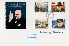 Former Prime Minster Harold Wilson signed Winston Churchill FDC