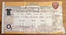 Match Ticket - Arsenal v