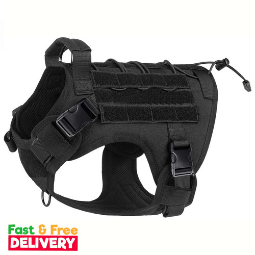 Tactical dog vest - k9, leash
