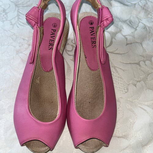 Pavers pink sling back sandles - pavers,
