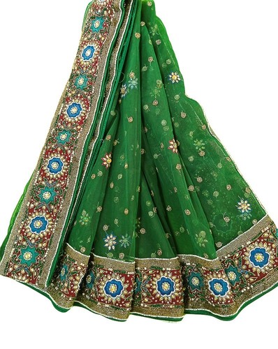 Vintage embroidered net - embroidered,