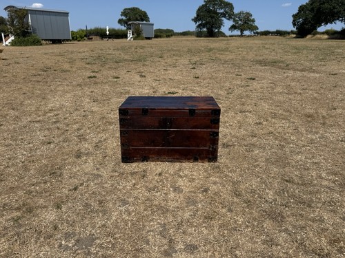 Vintage pine chest trunk - pine,