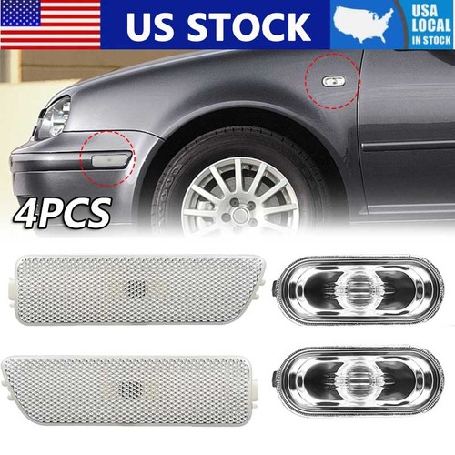 4pcs clear front - bumper, side