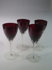 SET OF 4 VINTAGE CRYSTAL Hand