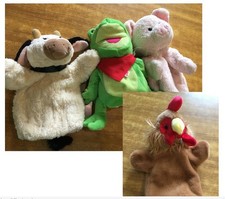 Animal hand puppets - set of 4