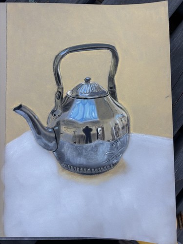 Still life pastel drawing - pastel,