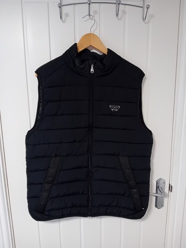 Zavetti black puffer gilet - gilet, xl