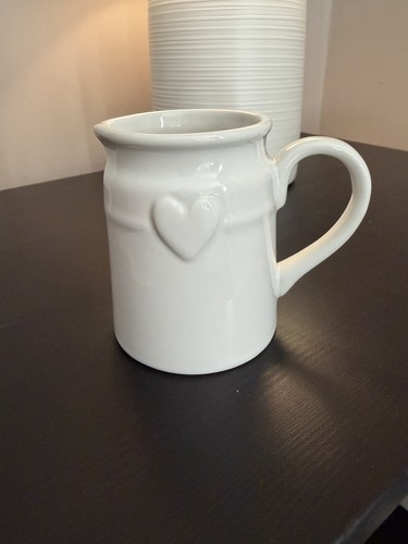 Mini white jug - jug, milk