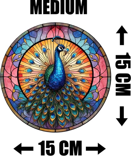 Peacock decorative stained - peacock,