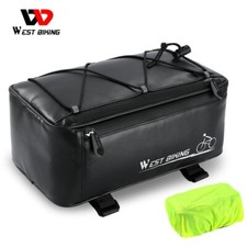 WEST BIKING 4L Waterproof Bike Pannier Trunk Bag Bicycle Rear Rack Pack Bag