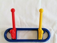 Coat Hooks 2x Double Plastic