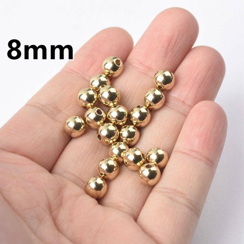 Solid brass round metal loose - round,