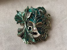 UNIQUE GOLD ENAMEL LADIES FACE