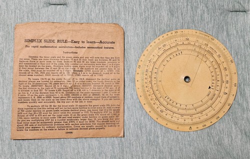 Vintage simplex circular slide - circular,