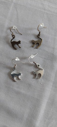 Handmade cat earrings - cat, earrings!