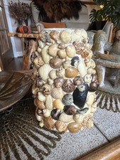 Vintage Handmade Seashell Vase
