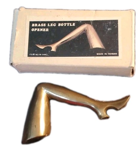 Retro vintage brass lady - retro, leg
