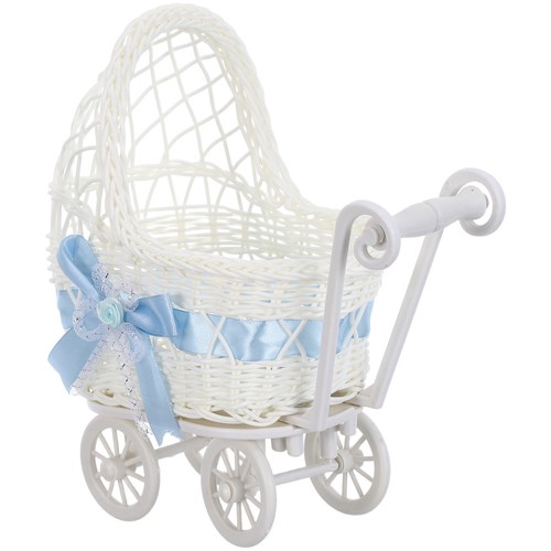 Reusable sky blue mini wicker - reusable,