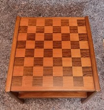 Teak Chess Coffee Table.  A.H
