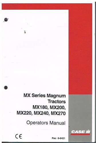 Case mx180 mx200 - mx220, mx240
