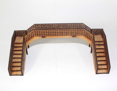 Model railway foot bridge - railway,