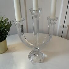 Nachtmann Cut Glass Candelabra Centrepiece 3 Arm Candle Holder Contemporary