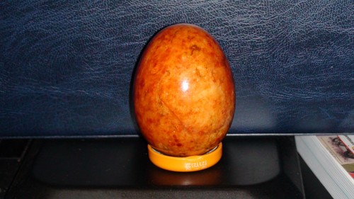 Polished carnelian agate egg - carnelian,