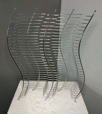 Vintage wavy silver chrome - wavy,