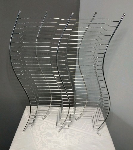 Vintage wavy silver - wavy, chrome