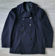 Vtg Navy Pea Coat Men's 38