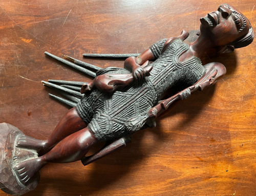 Tribal carving carved wood