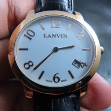 Lanvin Quartz Watch Mens Swiss