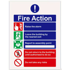 Fire action safety - fire,